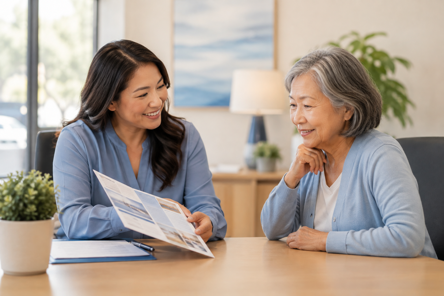 A CISA agent helping a client